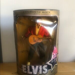 Hasbro Elvis Jailhouse Rock 1993 Barbie Figure - Red and Black
